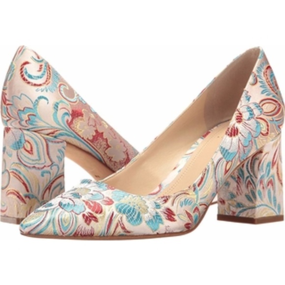 Marc Fisher Ltd Pink Floral Heels 